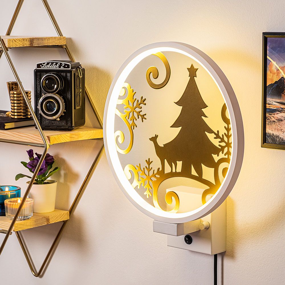 Zidna lampa XMAS27 White Gold slika 1