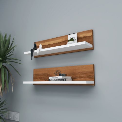 Shelf - Walnut, White Walnut
White Wall Shelf slika 2