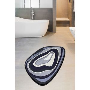 Piedra GreyPurpleLilac Bathmat