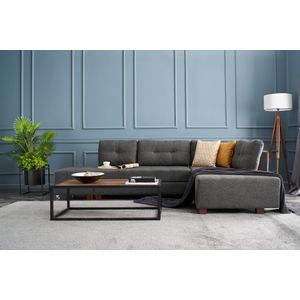 Atelier Del Sofa Kutna garnitura na razvlačenje, Antracit, Manama Corner Sofa Bed Right - Anthracite