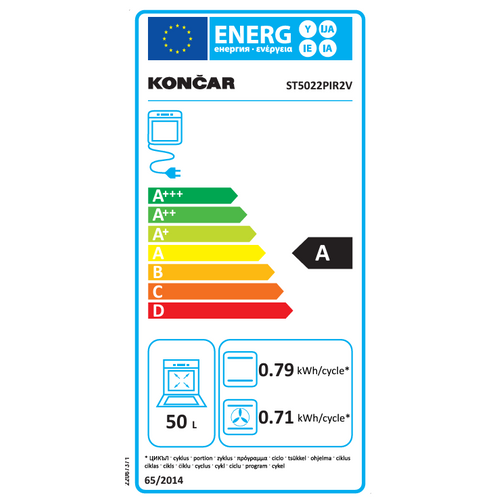 Končar štednjak ST5022PIR2V slika 2