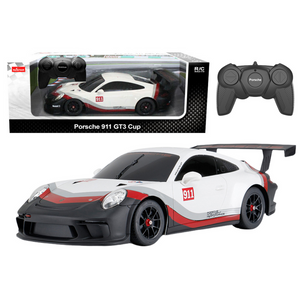 Licencirani auto na daljinsko upravljanje 1:18 Rastar Porsche 911 GT3 - bijelo/sivi