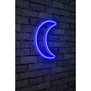 Wallity Ukrasna plastična LED rasvjeta, Crescent - Blue