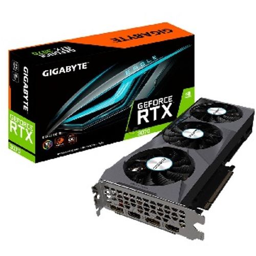 Grafička karta GIGABYTE RTX3070 GV-N3070EAGLE-8GD NVD 8GB GDDR6 256bit crna slika 1