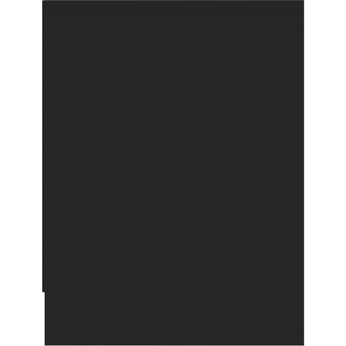 Noćni ormarić visoki sjaj crni 40 x 30 x 40 cm od iverice slika 12