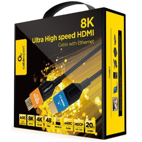 CC-HDMI8K-AOC-20M Gembird Active Optical (AOC) ULTRA High speed HDMI 2.1 8K UHD with Ethernet 20m slika 1