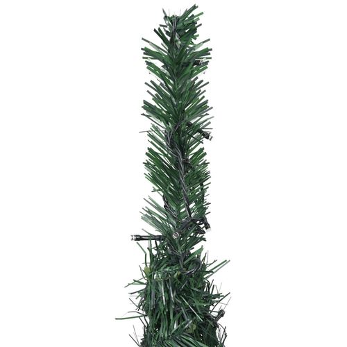 Prigodno umjetno božićno drvce s LED svjetlima zeleno 210 cm slika 6