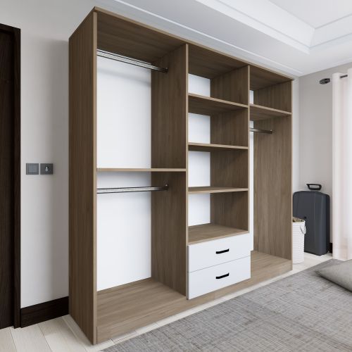 Yaman 1600-64 Light Walnut Wardrobe slika 5