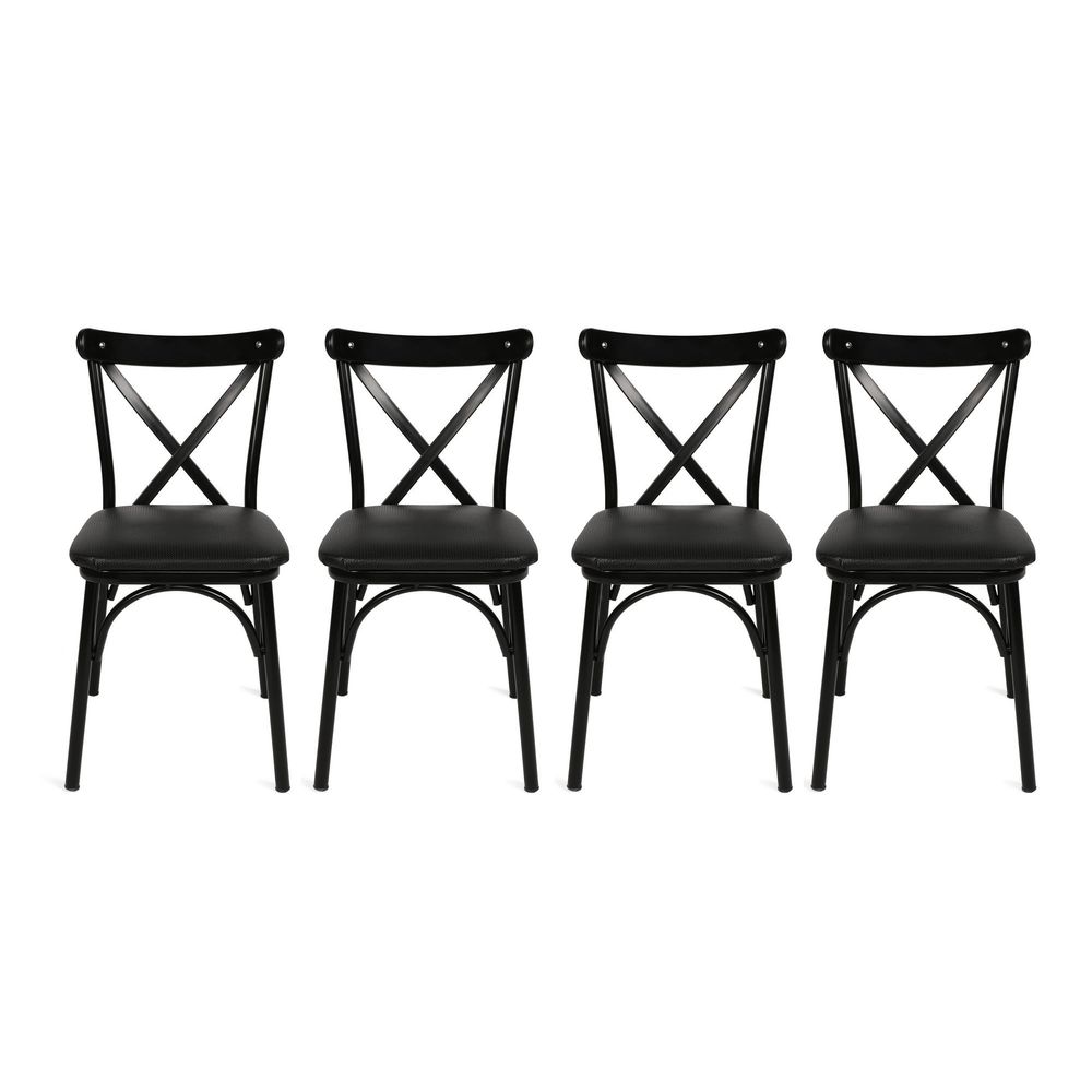 Ekol 1331 V4 Crni Set Stolica (4 Komada) slika 4