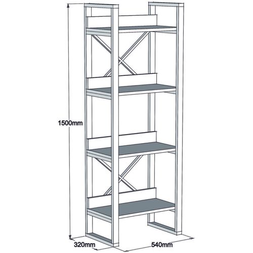 Adisa - Walnut Walnut Bookshelf slika 4