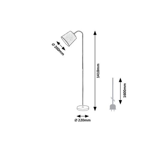 Rabalux Godric  podna lampa 6640 slika 3