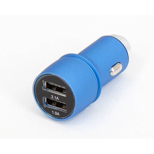 E-GREEN Punjač za auto 2xUSB port 5V 3.1A plavi slika 1