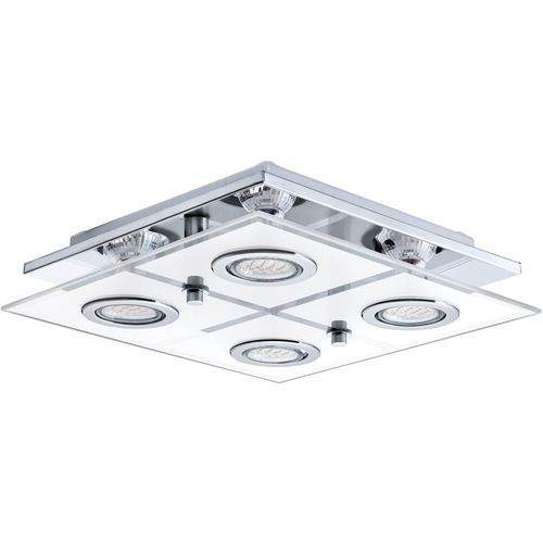 Eglo Cabo plafonjera/4, led, gu10, 4x3 w, krom/saten  slika 1