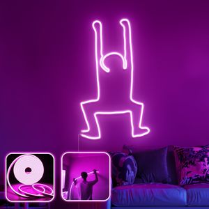 Opviq Dekorativna zidna led rasvjeta Happiness - XL - Pink