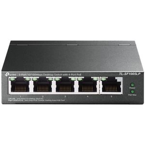 5-Port 10/100Mbps Unmanaged Switch with 4-Port PoE