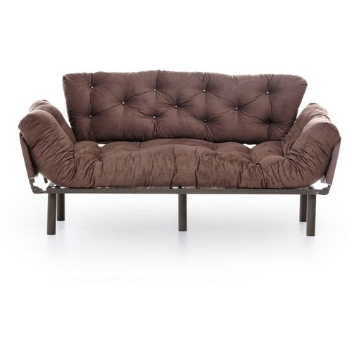 Atelier Del Sofa Trosjed na razvlačenje, Smeđa, Nitta Triple - Brown slika 3