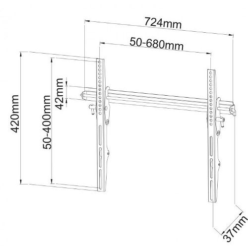 SBOX Nosač PLB-4269T za TV, 60-100", do 75kg slika 1