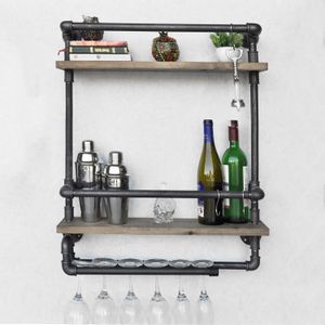 BoruRaf104 Walnut
Black Pipe Shelf