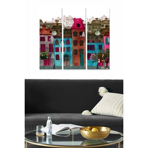 Dekorativna Slika od MDF-a u Više Boja (Set od 3 Komada) - MDF128063447