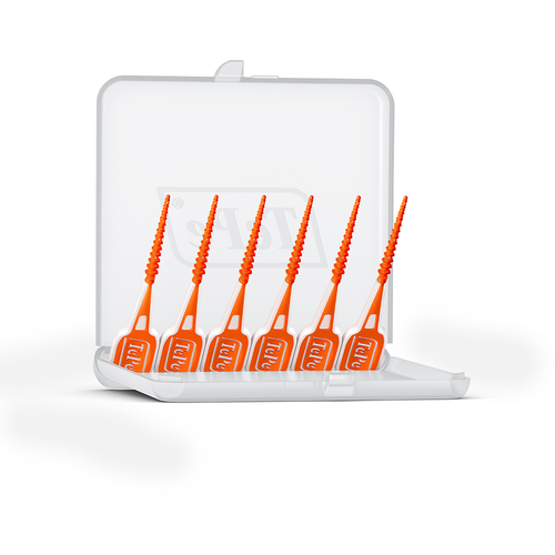 TePe EasyPick Silikonske zubne čačkalice vel. XS/S narančaste - blister 36 kom slika 2