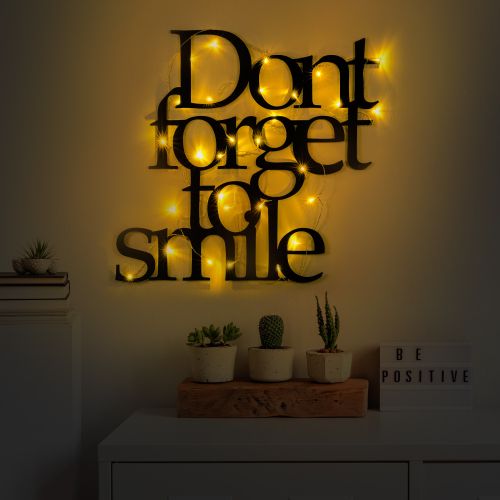 Wallity Metalna zidna dekoracija Dont Forget To Smile 183 slika 2