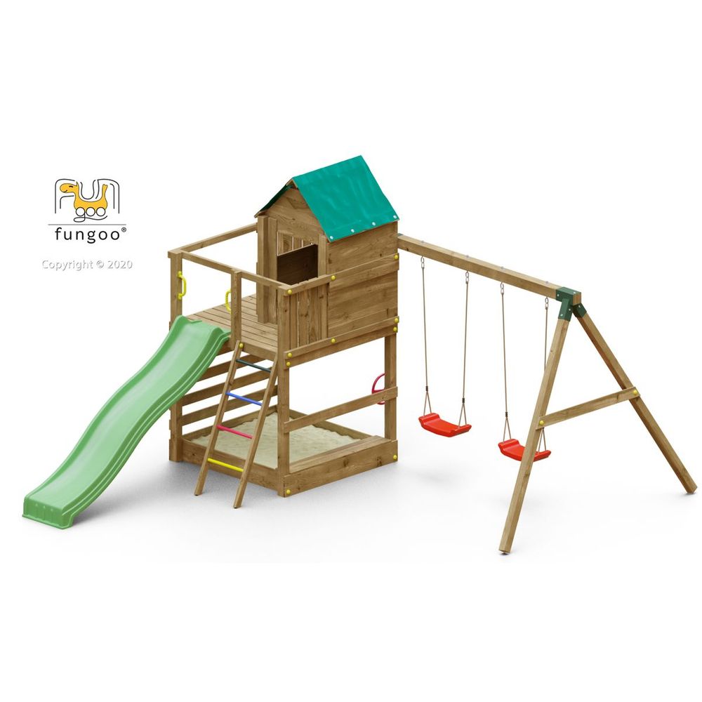 Fungoo Set JARCAS 4 - Drveno dječije igralište slika 1