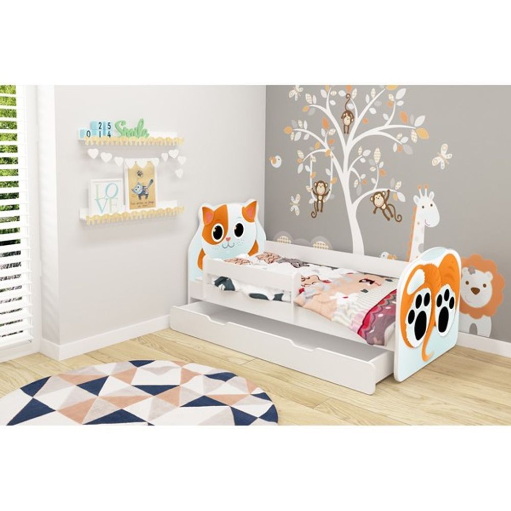 ACMA Dječiji krevet sa ladicom Acma VII Animals - 180x80cm - Dezen 02 slika 2