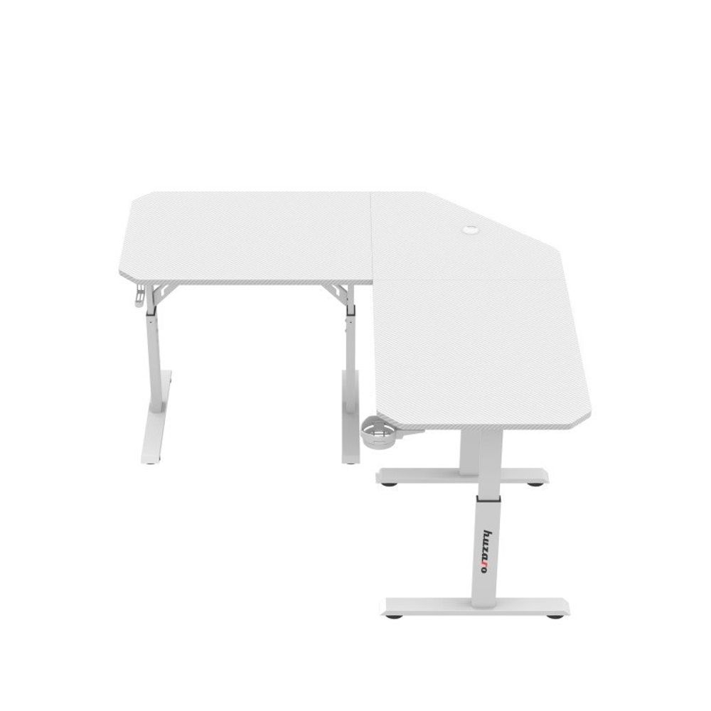 Hero 7.3 Bijeli podesivi kutni stol za igranje 140 cm slika 3