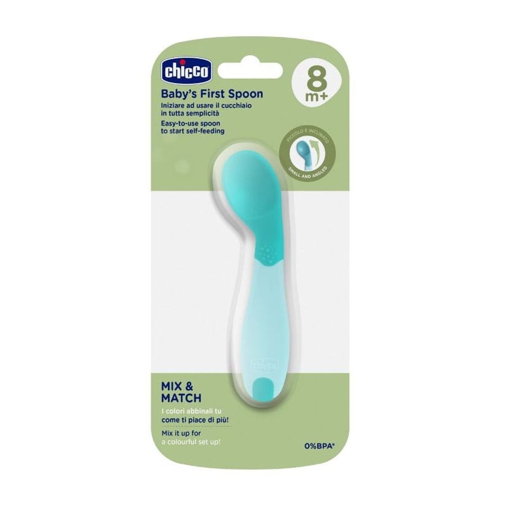 Chicco Kašika za bebe 8m+, Teal slika 1