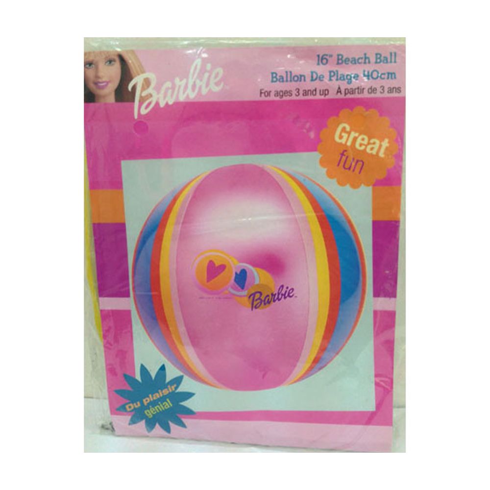 Lopta za plažu Barbie HK241 40 cm slika 1