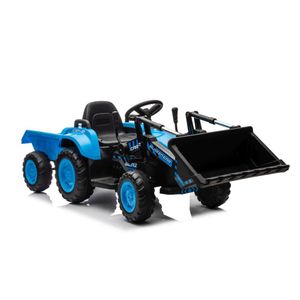 Traktor s utovarivačem BLAZIN plavi - traktor na akumulator