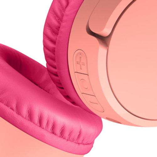 Belkin Bežicne naglavne dečije slušalice, BT+3,5mm,28-30h bat, pink slika 3