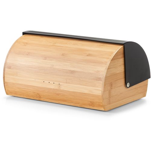 Zeller Zeller Kutija za kruh, bambus-metal, crna, 39x27x19cm slika 4
