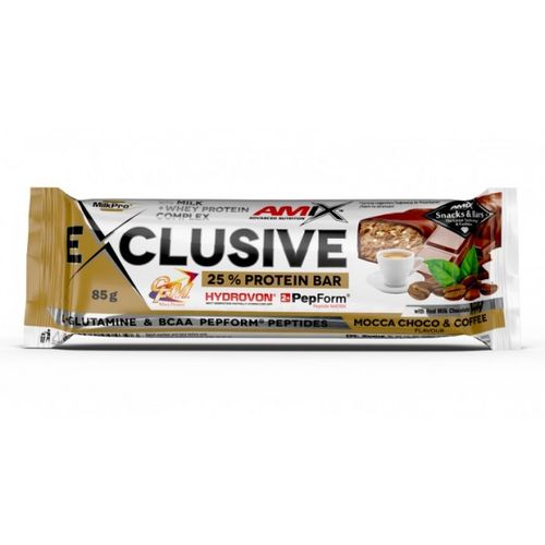 AMIX Exclusive Protein Bar 85g Moca Choco/Coffee slika 1