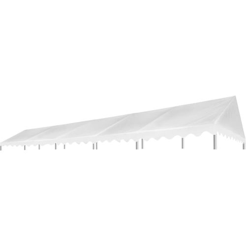 Krov za šator za zabave 5 x 10 m bijeli 450 g/m² slika 11