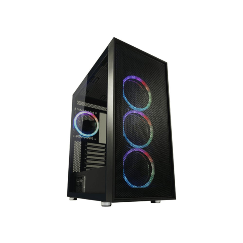 LC-Power Case Gaming 802B 4x 120mm RGB fans Black_Wanderer_X - ATX gaming case slika 1