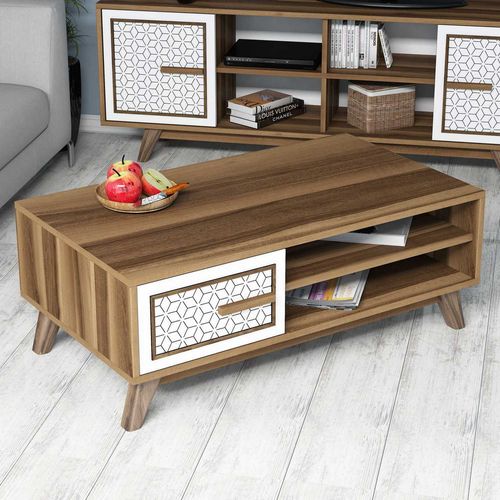 Ayla - Walnut, White Walnut
White Coffee Table slika 3