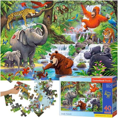 Castorland puzzle životinje iz džungle 40kom. slika 1
