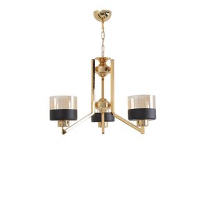 Ruby 3 Lü Gold Siyah Camlı Avize Gold
Black Chandelier