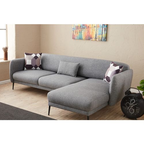 Atelier Del Sofa Kutna garnitura na razvlačenje, Sivo, Venus R - Grey slika 2