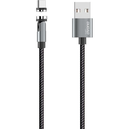 Dudao magnetski USB kabel + komplet utikača Lightning / USB Type C / Micro USB 3 A 1 m siva slika 6