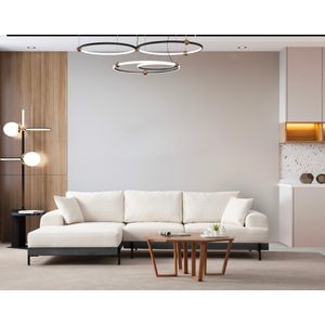 Ugaona Sofa Eti Black Left - Bijela