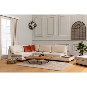 Atelier Del Sofa Tulip Corner Left Without Pouf - Beige Beige Corner Sofa