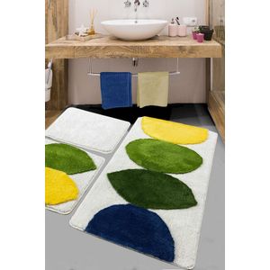 Orela Multicolor Acrylic Bathmat Set (3 Pieces)
