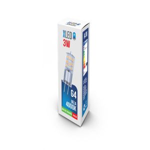 XLED G4 3W NB LED Sijalica 4000K,300Lm,220V,Bela