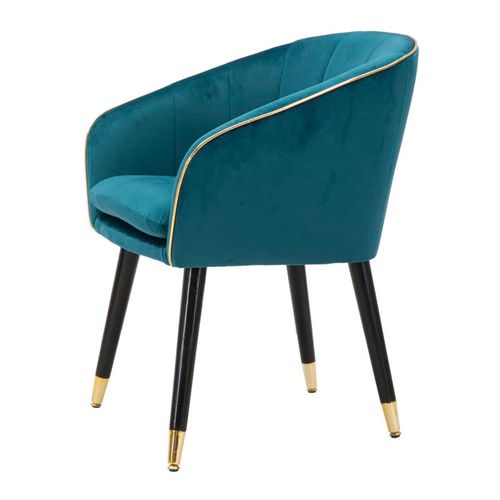 Mauro Ferretti Fotelja Paris teal-gold cm 62x58x78 slika 3