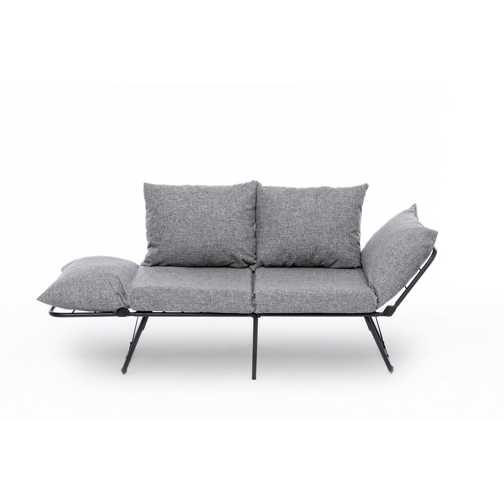 Viper Dvosjed - Svijetlo Siva Dvosjedna Sofa na Razvlačenje slika 13