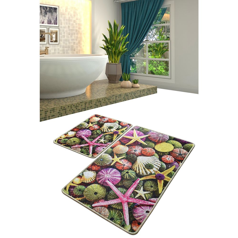 Set Kupatilskih Prostirki Estrella Multicolor (2 Komada) slika 1