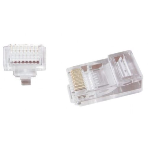 LC-PTU-01/10 Gembird Universal pass-through modular CAT5 UTP plug 8P8C, 10 u pak /CENA PO PAKOVANJU slika 1