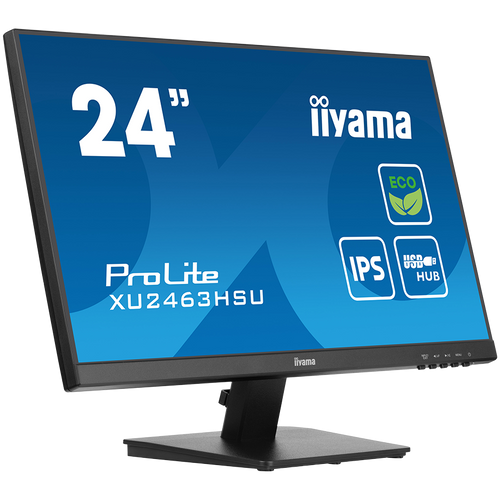 iyama ProLite XU2463HSU-B1 - LED monitor24" (23.8" viewable) 1920 x 1080 Full HD (1080p) @ 100 Hz IPS 250 cd/m² 1300:1 3 ms HDMI DisplayPort speakers black matte slika 3